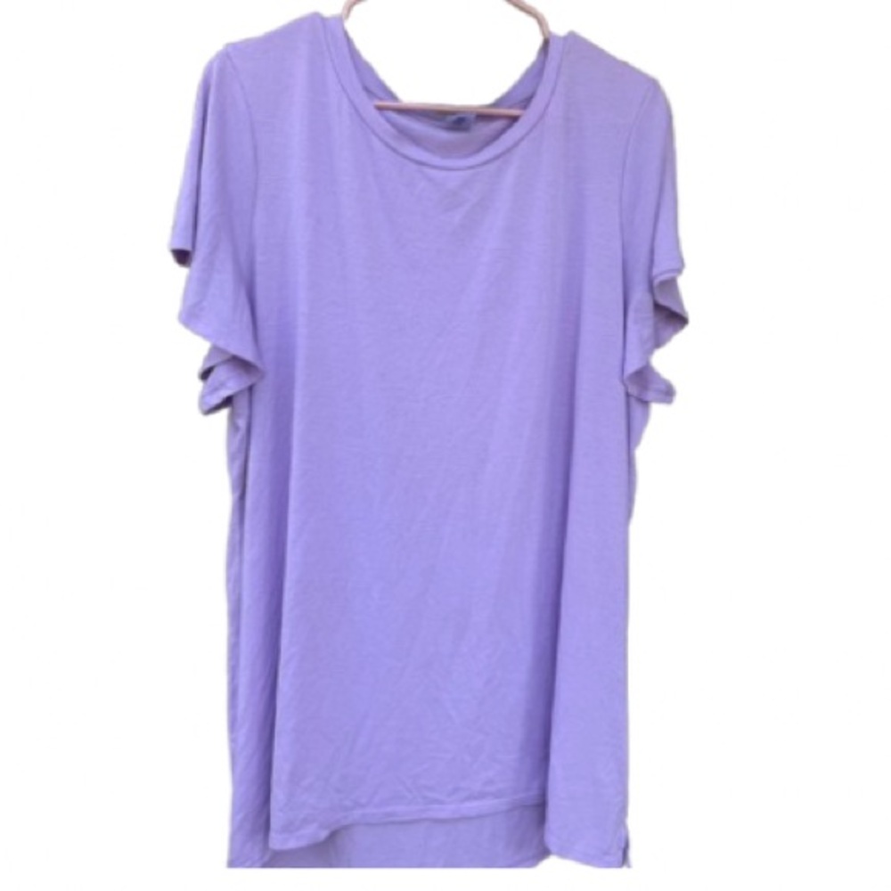 Women's blouse Lavender Relaxed Fit Top • West Loop XL • Everyday Basic